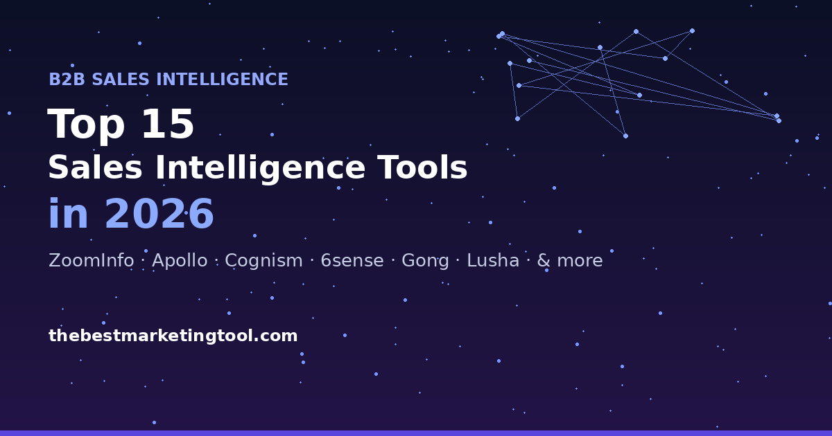 Top 15 B2B Sales Intelligence Tools in 2026