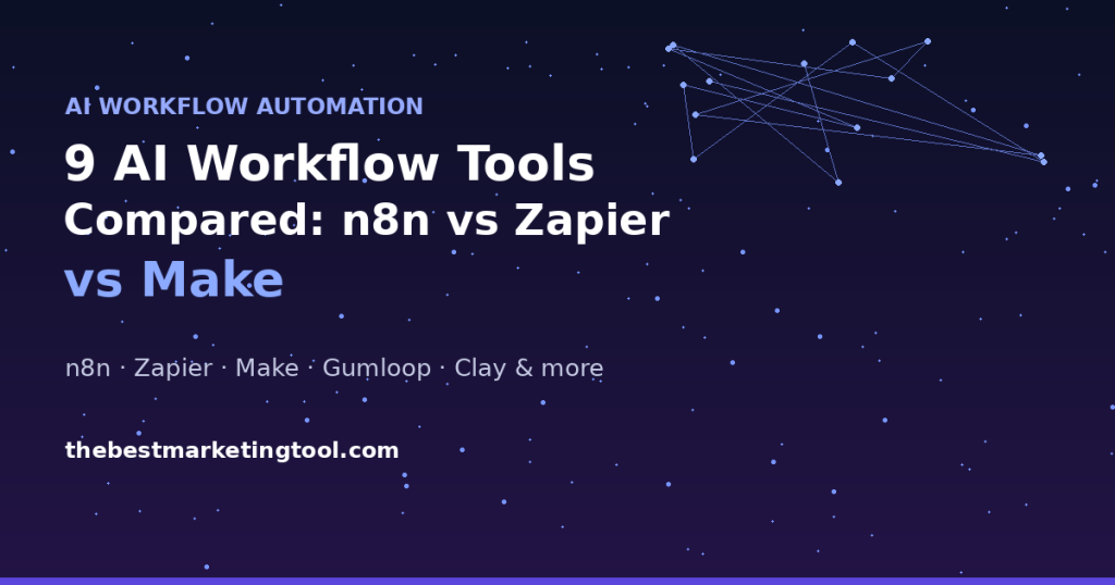 9 AI Workflow Automation Tools Compared: n8n vs Zapier vs Make and More