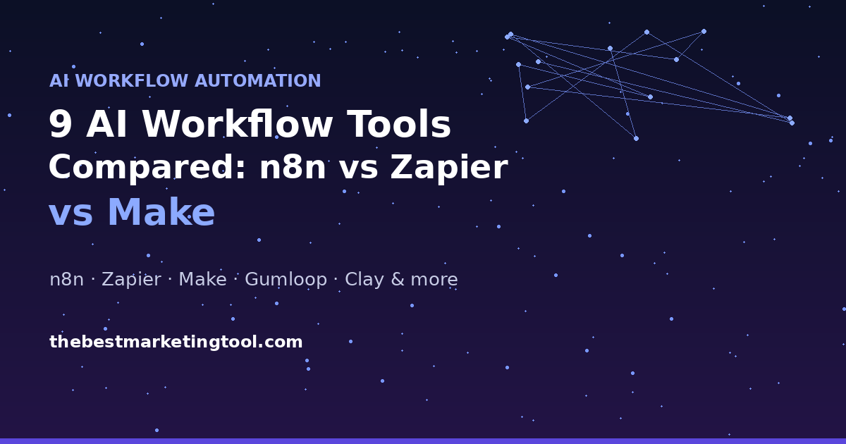9 AI Workflow Automation Tools Compared: n8n vs Zapier vs Make and More