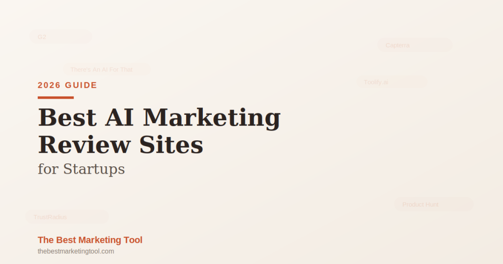 Best AI Marketing Review Sites for Startups in 2026