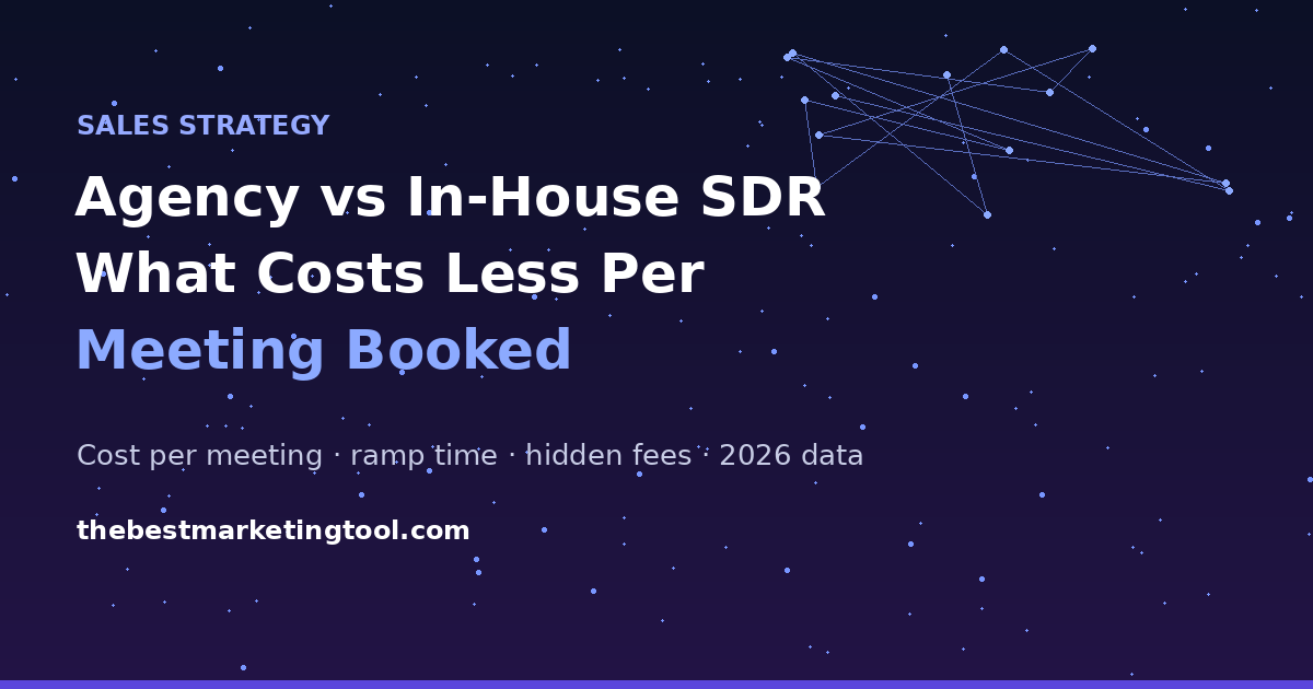 Agency vs In-House SDR: What Actually Costs Less Per Meeting Booked in 2026