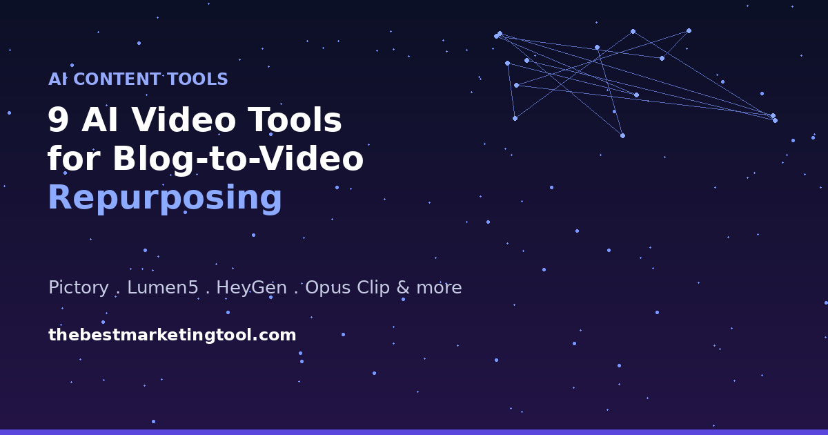 9 AI Video Tools That Turn a Blog Post Into a Short-Form Video