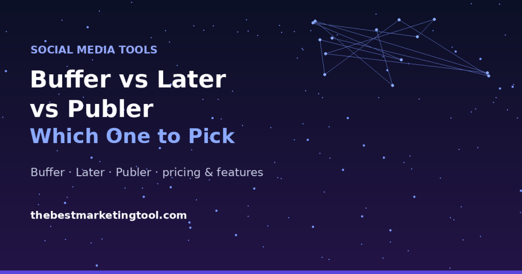 Buffer vs Later vs Publer: Which Budget Scheduling Tool Should You Actually Pick