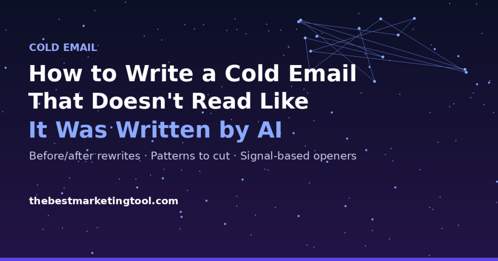 How to Write a Cold Email That Doesn’t Read Like It Was Written by AI