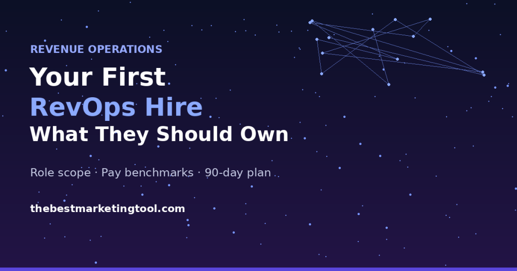 How to Hire Your First RevOps Person (And What They Should Actually Own)
