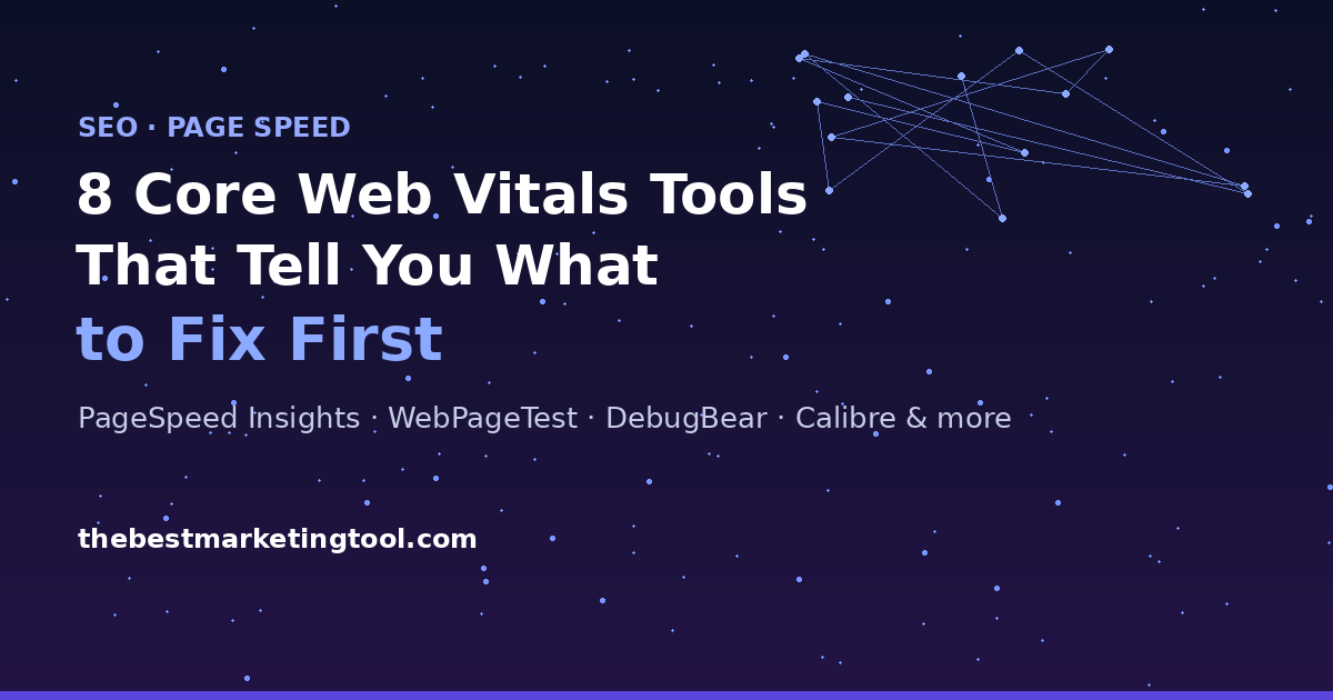 8 Core Web Vitals Tools That Actually Tell You What to Fix First