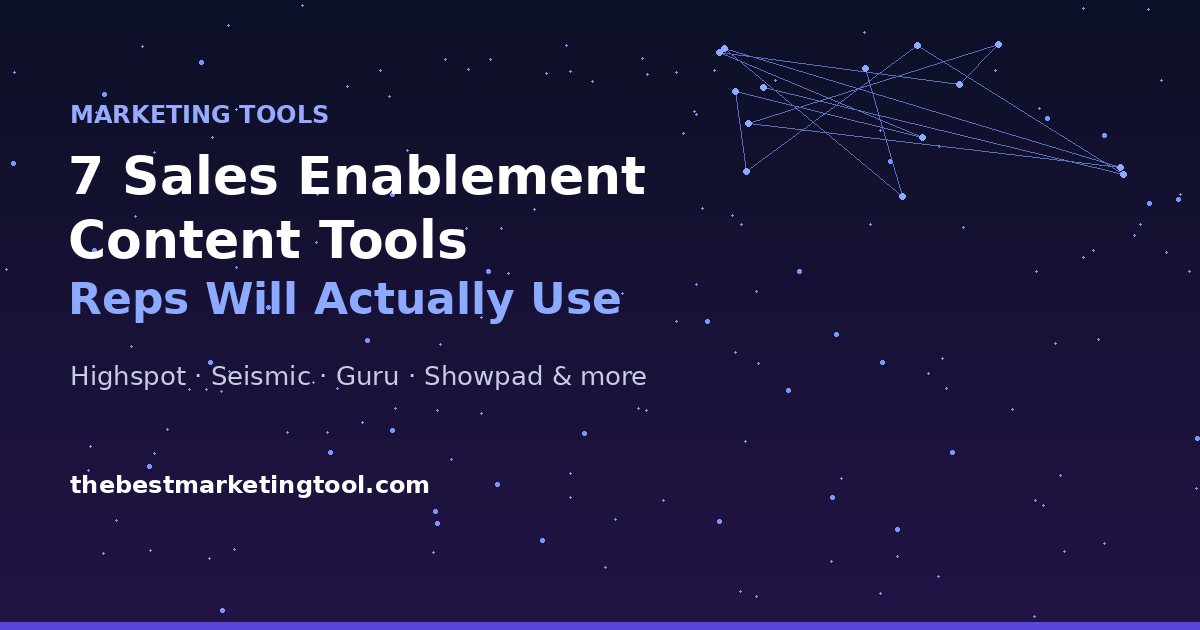 7 Sales Enablement Content Tools That Keep Reps Out of Shared Drives