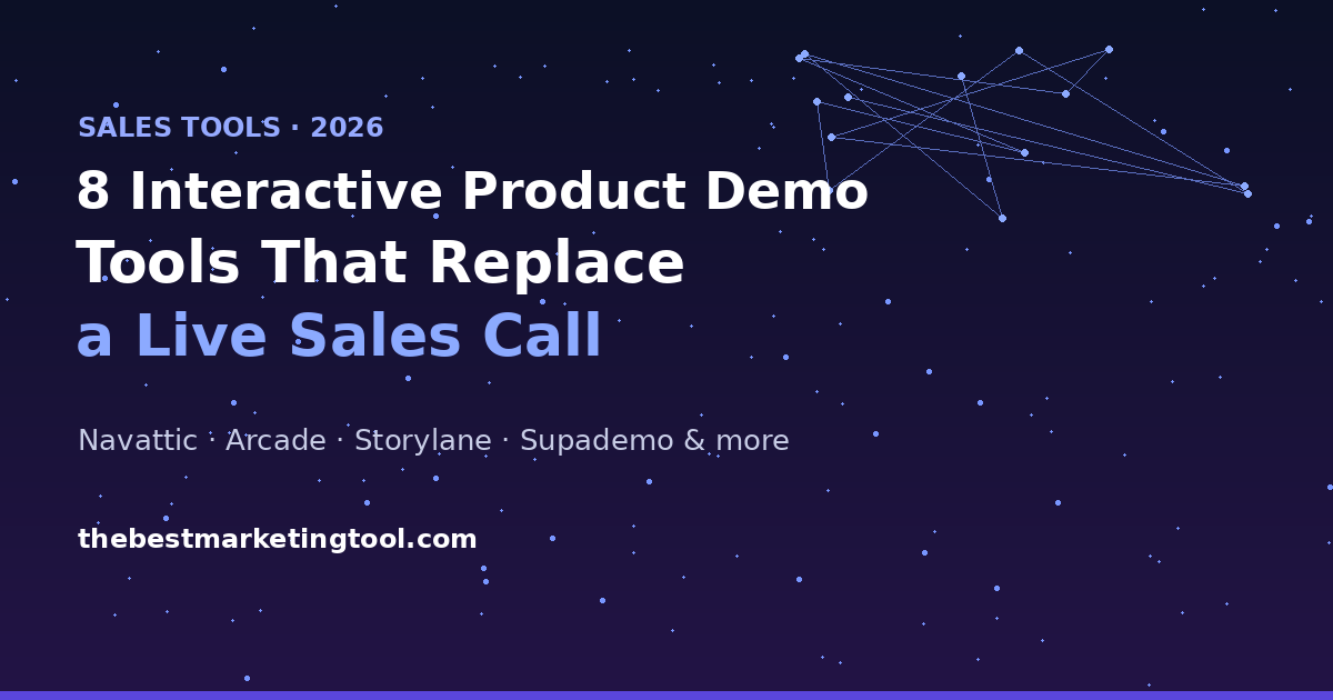 8 Interactive Product Demo Tools That Replace a Live Sales Call