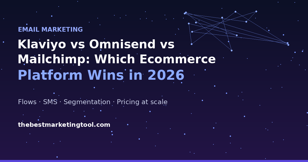 Klaviyo vs Omnisend vs Mailchimp: Which Ecommerce Email Platform Wins in 2026