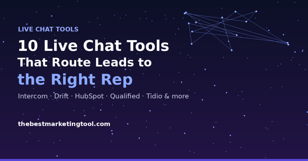 10 Live Chat Tools That Actually Route Leads to the Right Rep