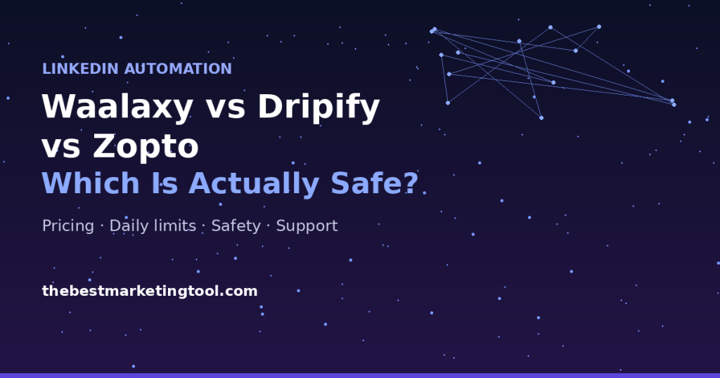 Waalaxy vs Dripify vs Zopto: Which Budget LinkedIn Tool Is Actually Safe