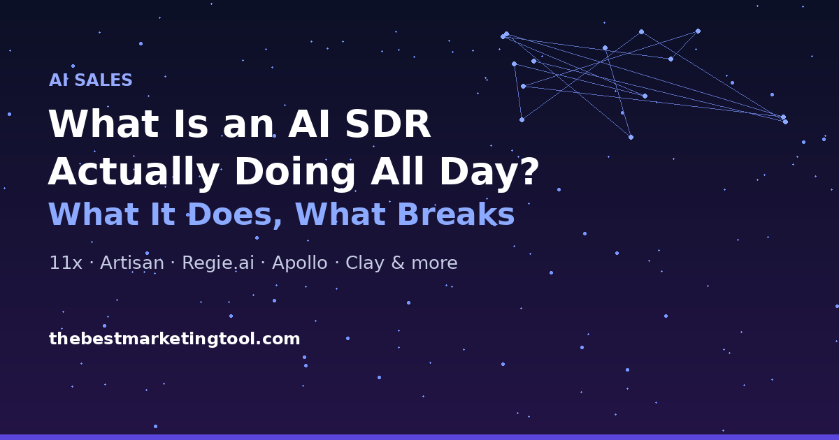 What Is an AI SDR Actually Doing All Day? We Audited One for a Week